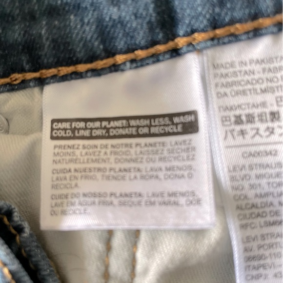 Levi's 505 Men's Size W 34 L 29 Regular Classic Straight Leg Jeans - Picture 9 of 10